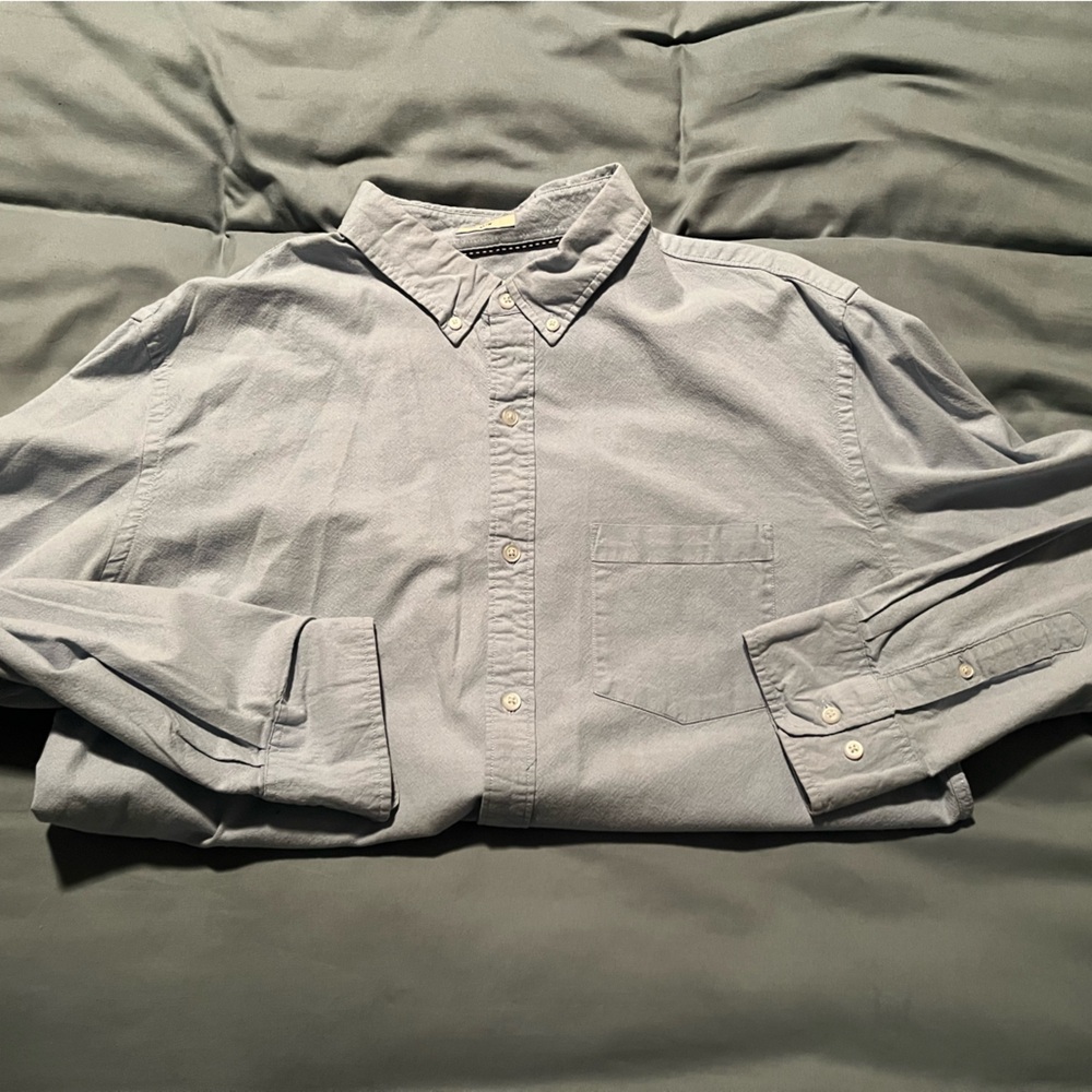 Hawker Rye Men's Blue Casual Button Down Shirt